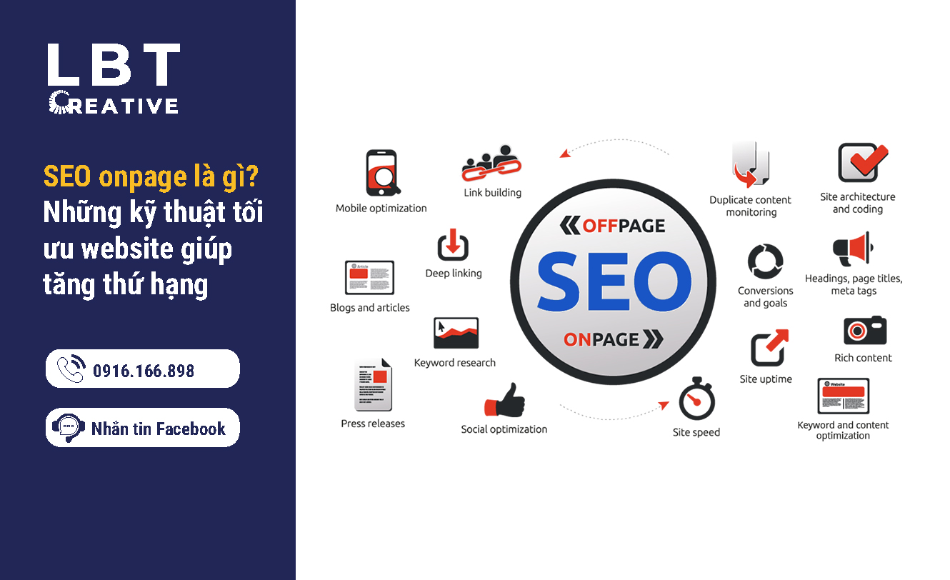 SEO onpage là gì? Những kỹ thuật tối ưu website giúp tăng thứ hạng