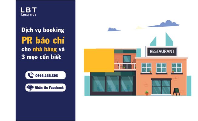 Dịch vụ booking PR báo chí cho nhà hàng