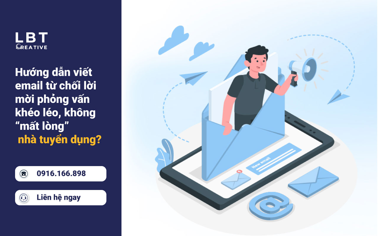 Hướng dẫn viết email từ chối lời mời phỏng vấn